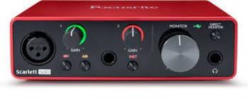 focusrite scarlett solo third-generation 2in/2out usb interface