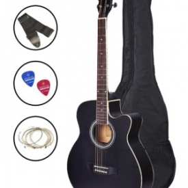 yamaha fs 100c acoustic guitar with bag strap and strings