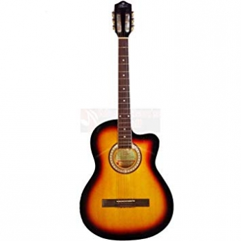 Pluto semi accoustic guitar with saddle pickup hw39c-201P with bag,plectrums and strap