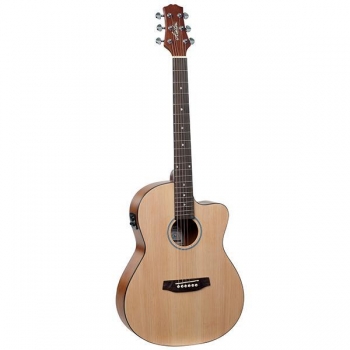 Ashton d10ceq semi acoustic guitar with bag
